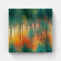 Mossy Serenity Trees-Canvas-artwall-Artwall