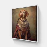 Joyful Woof-Canvas-artwall-20x20 cm-White-Artwall