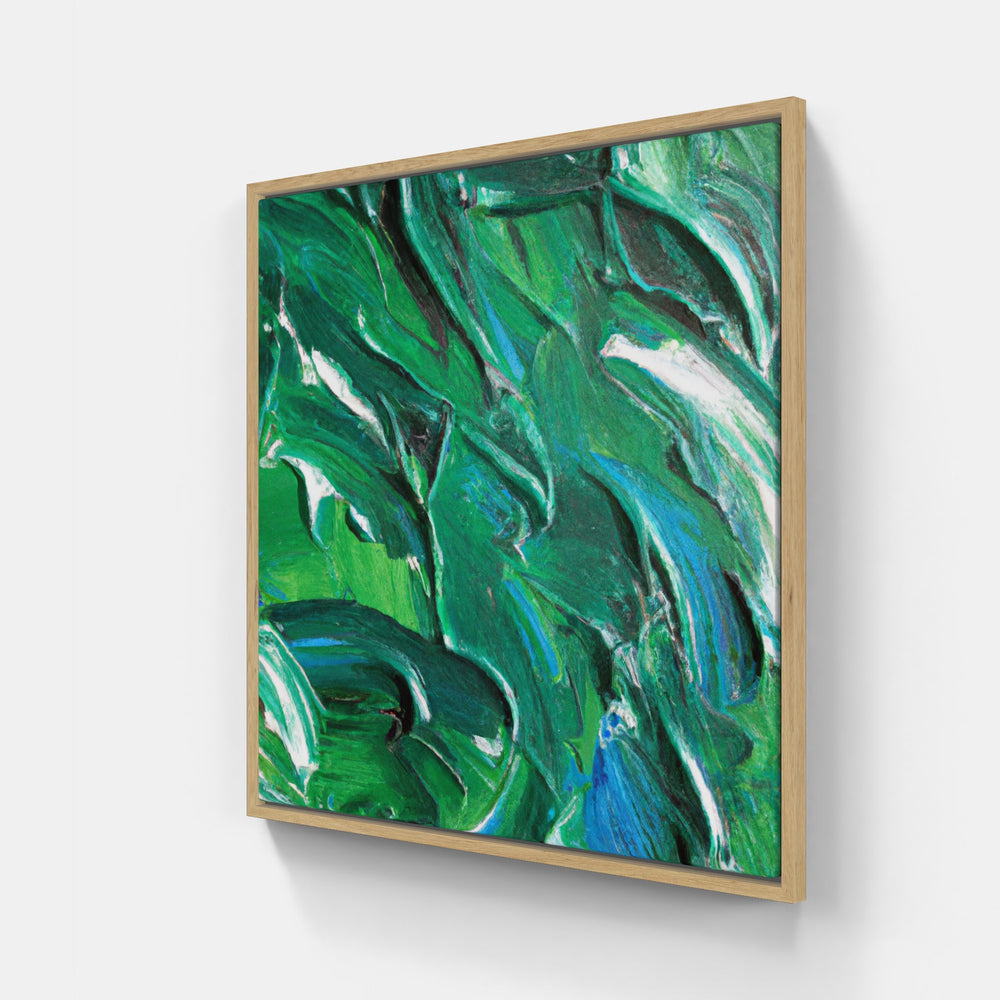 Green evergreen life-Canvas-artwall-20x20 cm-Wood-Artwall