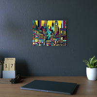 New-York : Amour Brillant.- Tableau aluminium