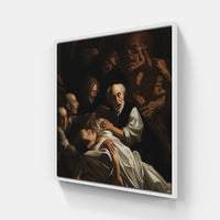 Ethereal Caravaggio Elegance-Canvas-artwall-20x20 cm-White-Artwall
