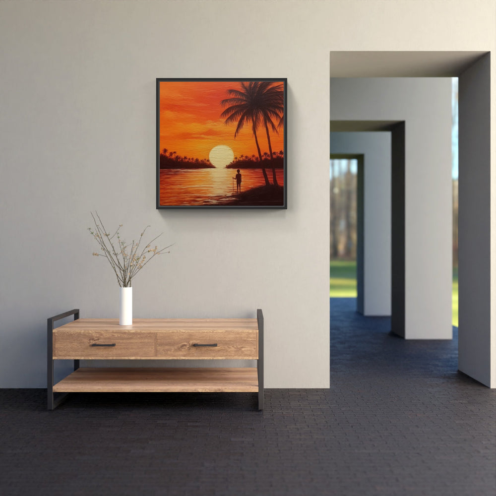 Tranquil Sunset Panorama-Canvas-artwall-Artwall