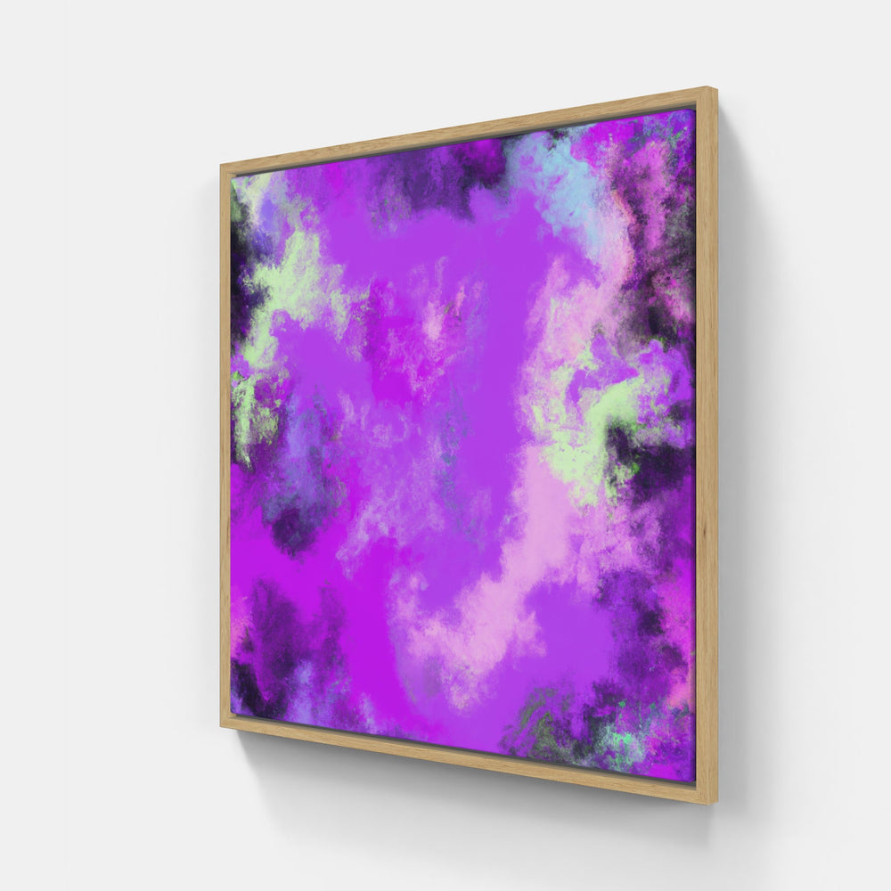 Purple shining bright-Canvas-artwall-20x20 cm-Wood-Artwall