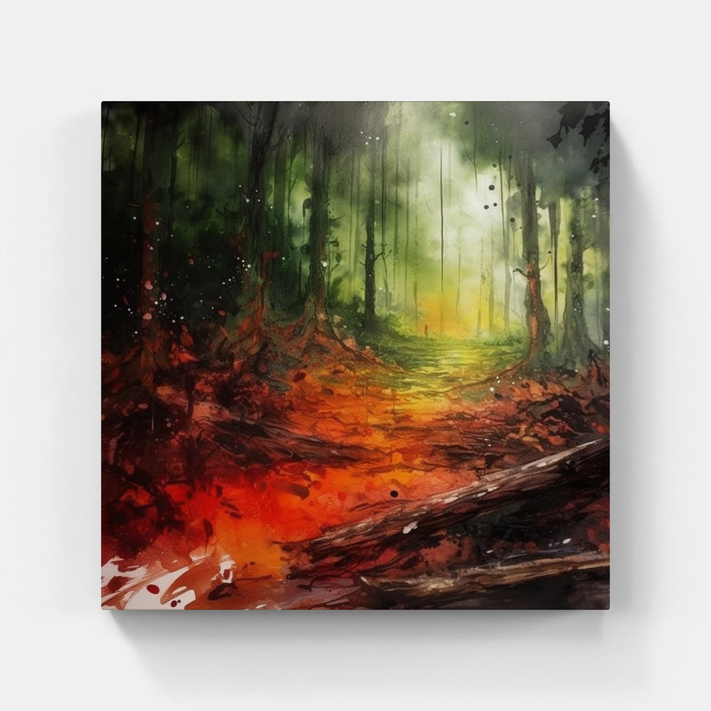 Dappled Sunlit Glade-Canvas-artwall-Artwall