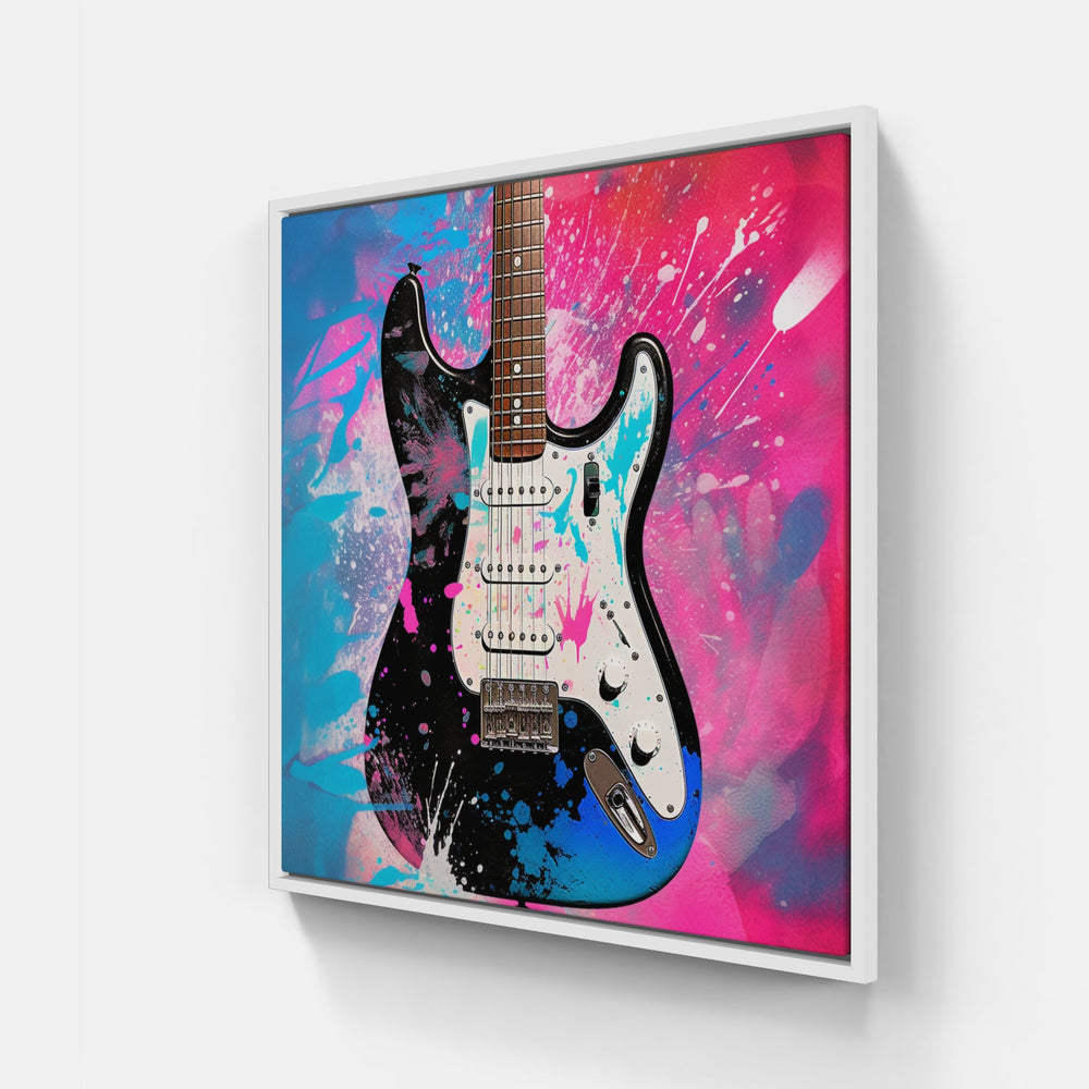 Sensational Guitar Anthem-Canvas-artwall-20x20 cm-White-Artwall