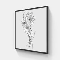 Enchanted Line-Canvas-artwall-20x20 cm-Black-Artwall