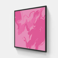 Pink Surprise Joy-Canvas-artwall-20x20 cm-Black-Fine Paper-Artwall
