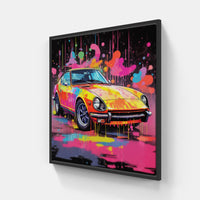 Speeding Strokes-Canvas-artwall-20x20 cm-Black-Artwall