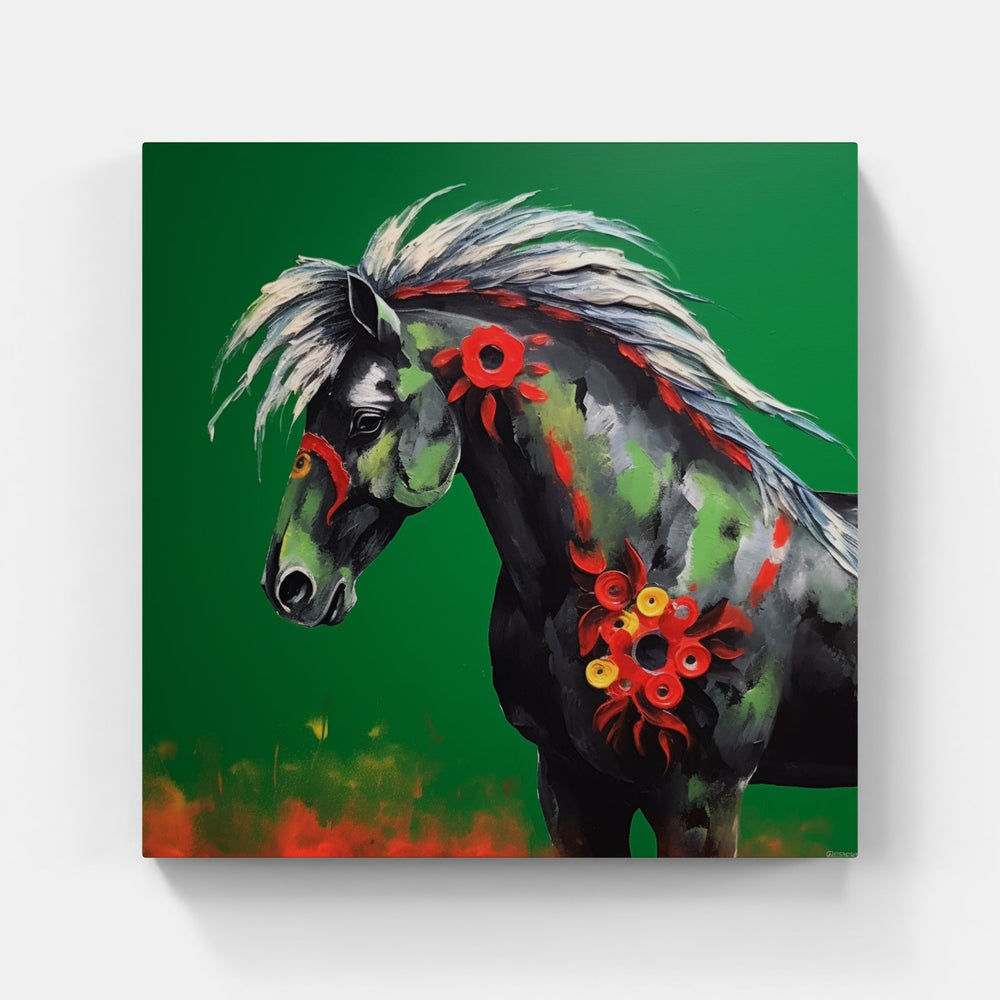 Regal Horse Pose-Canvas-artwall-Artwall