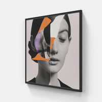 Collage of Imaginary Realms-Canvas-artwall-20x20 cm-Black-Artwall