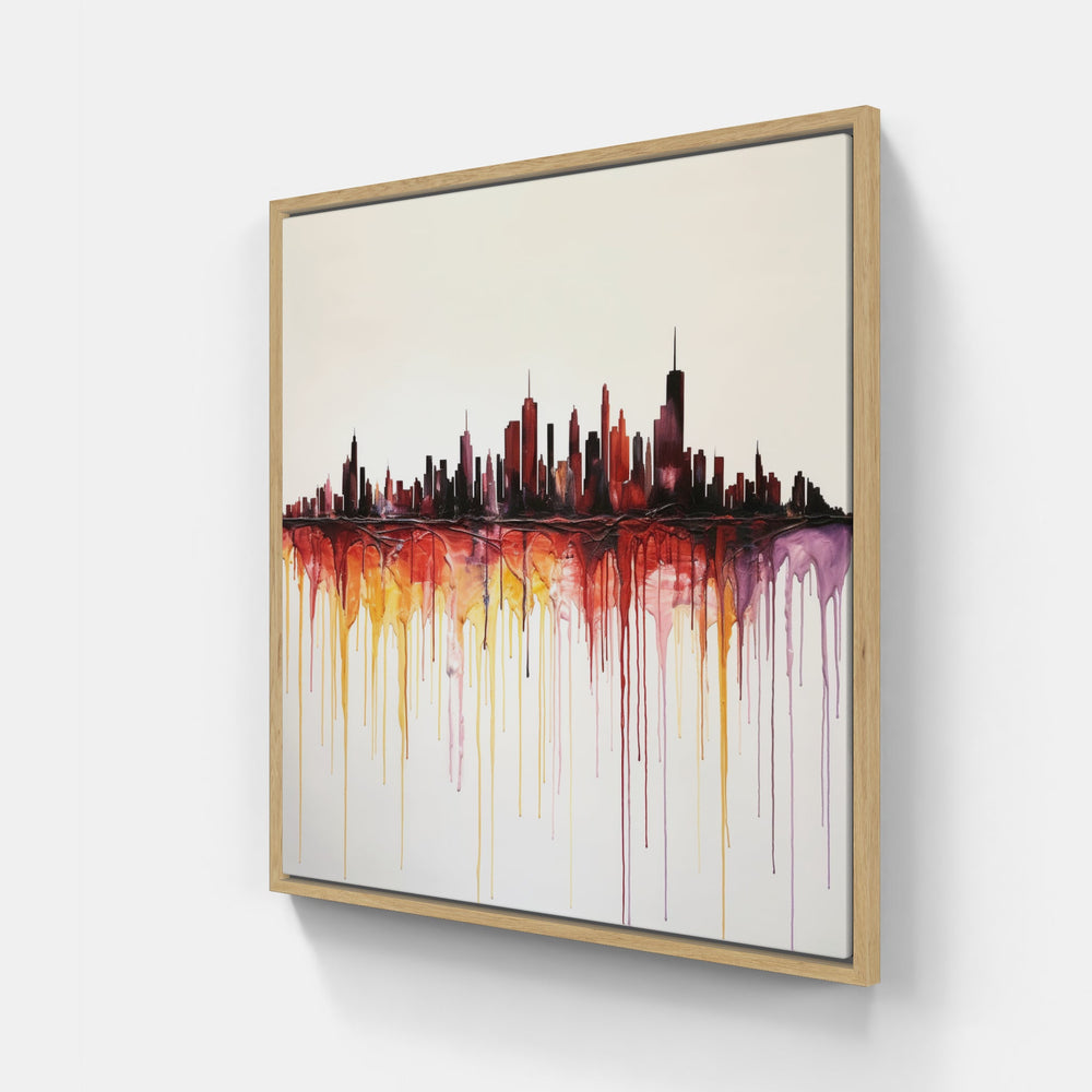 Luminous Skyline Charm-Canvas-artwall-Artwall