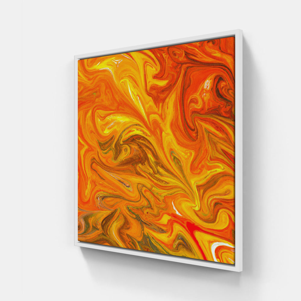Orange sunlight glows-Canvas-artwall-20x20 cm-White-Artwall