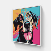 Furry Friend-Canvas-artwall-20x20 cm-White-Artwall