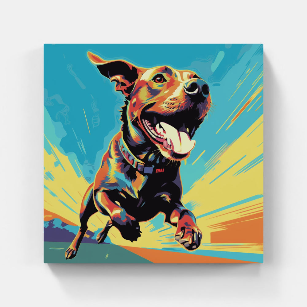 Dog Woof Bark Ruff-Canvas-artwall-Artwall