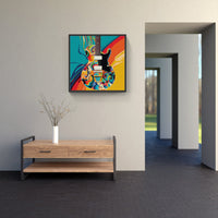 Captivating Guitar Vibe-Canvas-artwall-Artwall