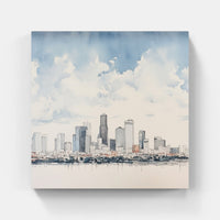 Majestic Urban Skyline-Canvas-artwall-Artwall