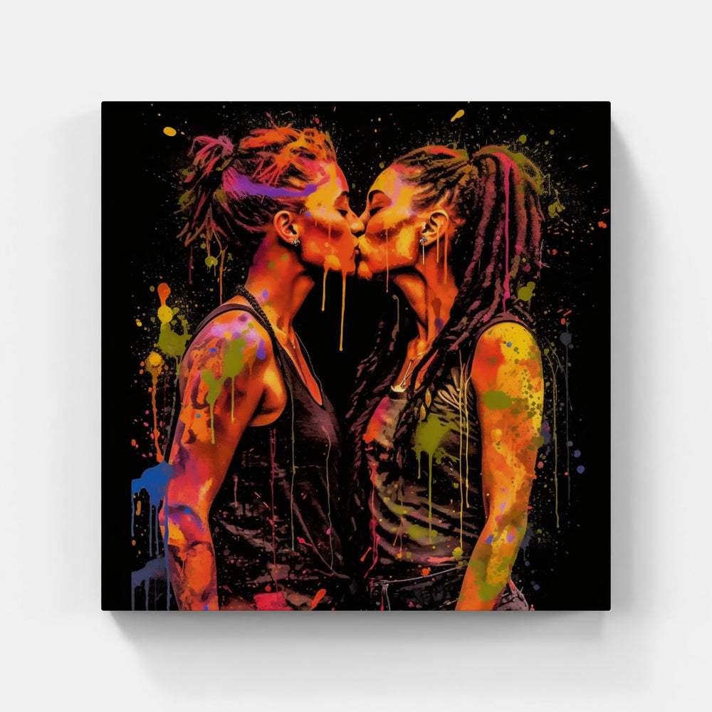 Sweet Emotion Devotion Kiss-Canvas-artwall-Artwall