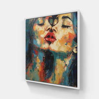 Passionate Love Unity Devotion-Canvas-artwall-20x20 cm-White-Artwall