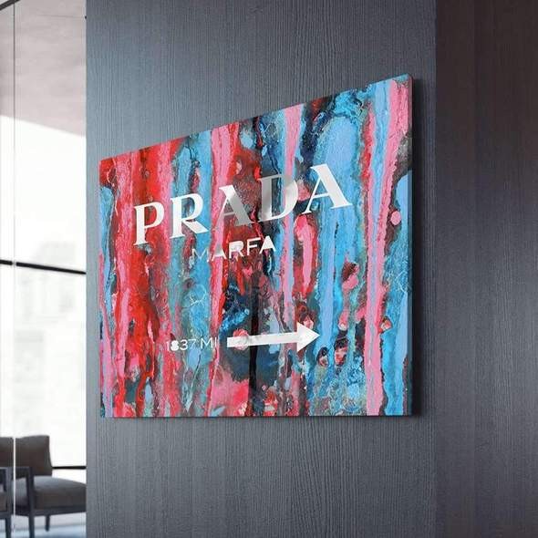 Prada Pop art Canvas - - Artwall and co