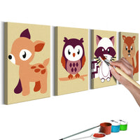Tableau à peindre animaux enfants
