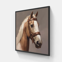 Wild Horse Freedom-Canvas-artwall-20x20 cm-Black-Artwall