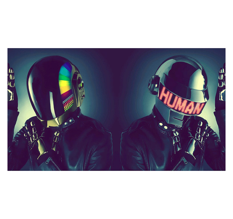 Daft Punk Human Robots Trendy Art Print