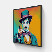 Chaplin Show-Canvas-artwall-20x20 cm-Black-Artwall