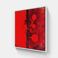 Red rose bloom-Canvas-artwall-20x20 cm-White-Artwall