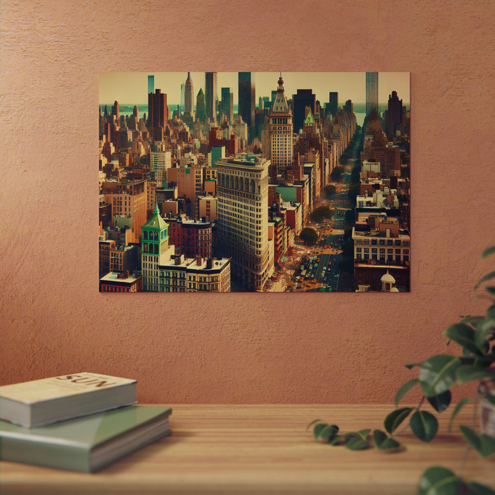 New-York éclairée !- Tableau aluminium