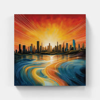Urban Skyline Symphony-Canvas-artwall-Artwall