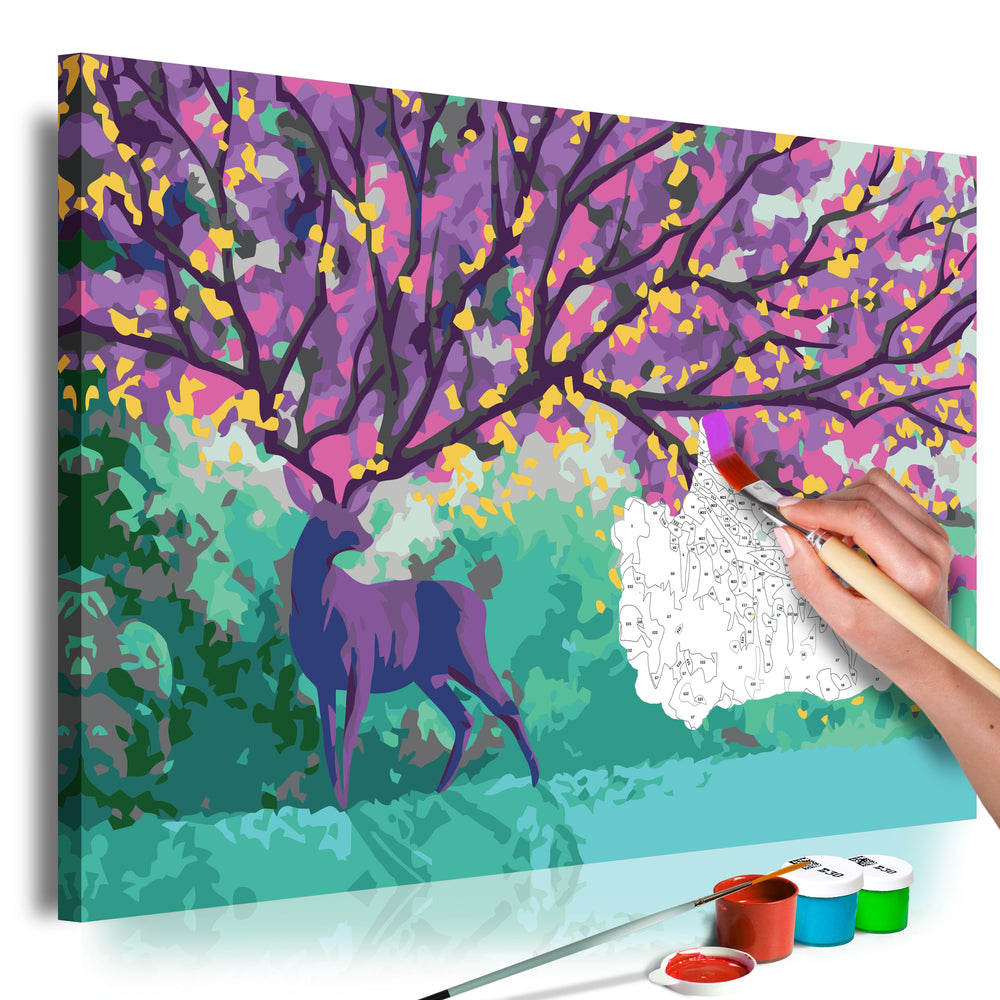 Tableau à peindre par soi-même - Purple Deer