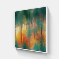 Mossy Serenity Trees-Canvas-artwall-20x20 cm-White-Artwall