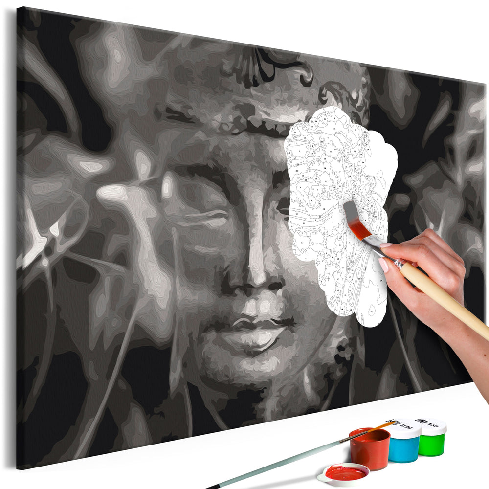 Tableau à peindre par soi-même - Buddha in Black and White