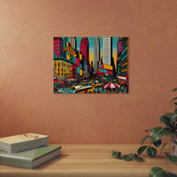 New York, vie nouvelle.- Tableau aluminium