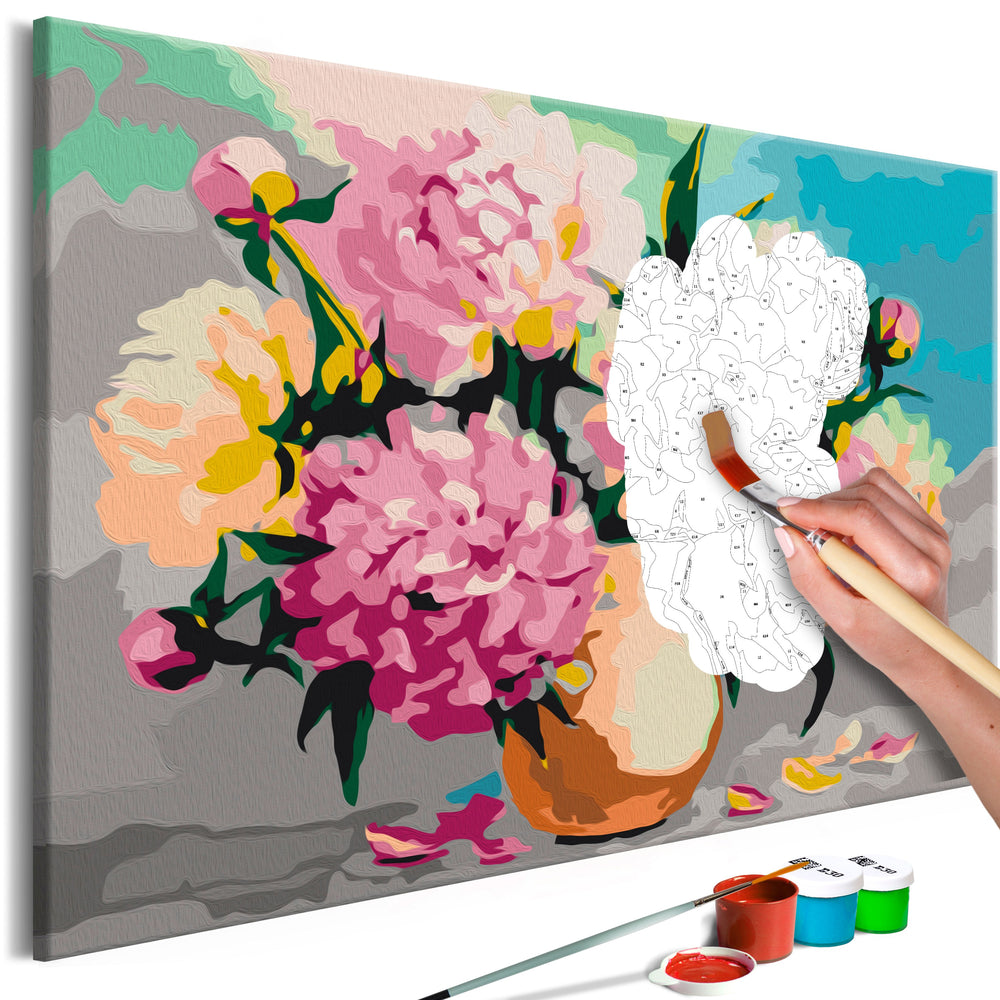 Tableau à peindre par soi-même - Flowers in Vase