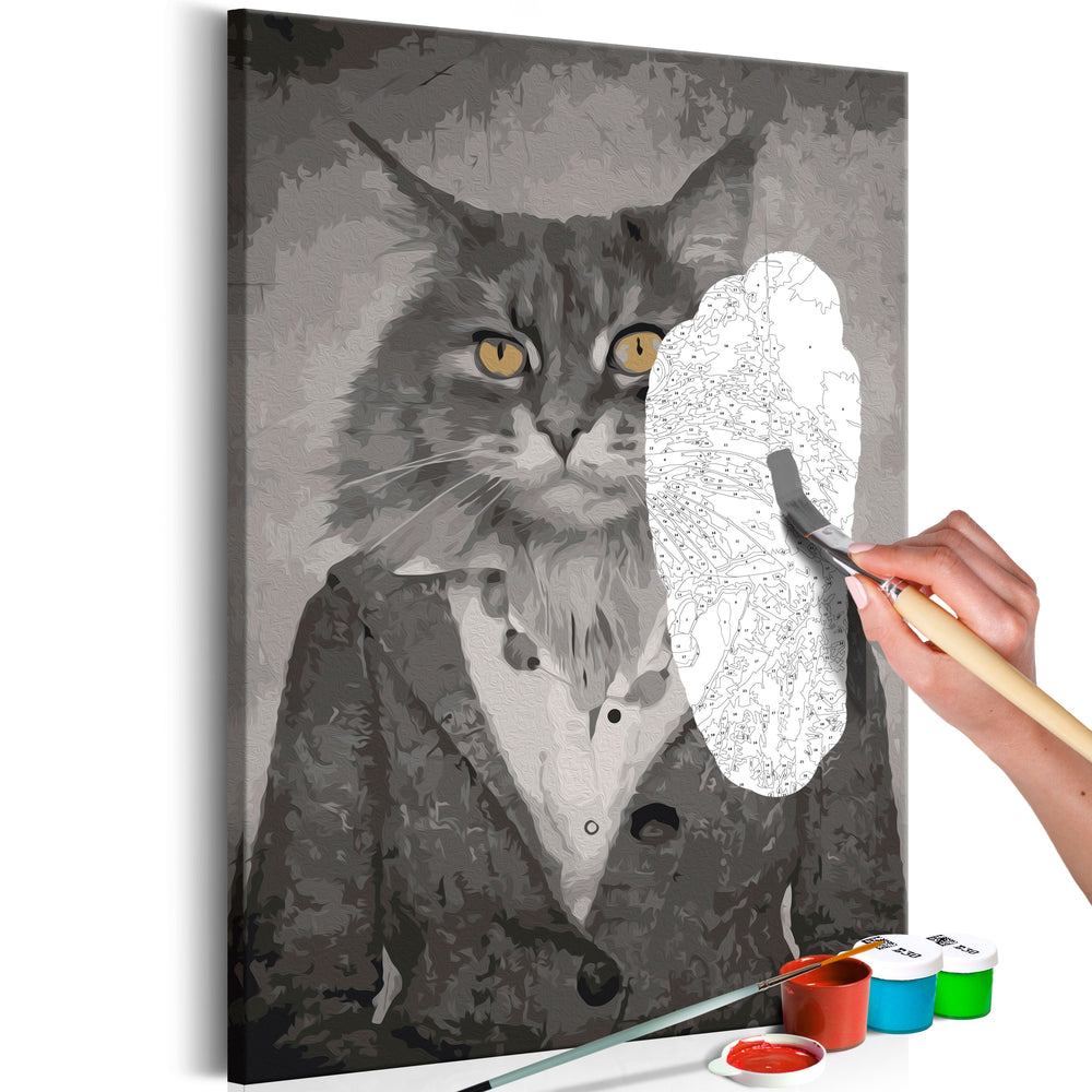 Tableau à peindre par soi-même - Elegant Cat