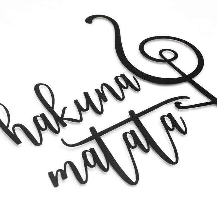 Hakuna Matata Metal Wall Decor