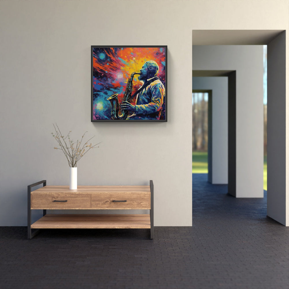 Harmonious Saxophone Serenity-Canvas-artwall-Artwall