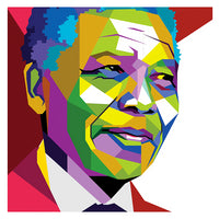 Tableau Personnage Nelson Mandela