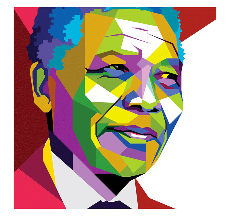 Tableau Personnage Nelson Mandela