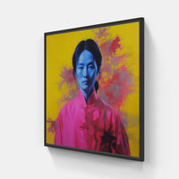 Evocative Chinese Euphoria-Canvas-artwall-20x20 cm-Black-Artwall