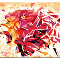 Painting by Numbers Abstract Lion