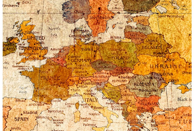 Antique World Map Wall art