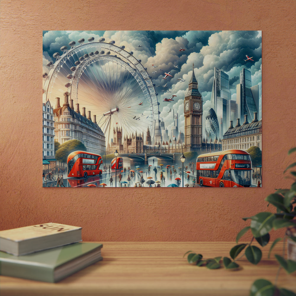 London dreams bright.- Tableau aluminium