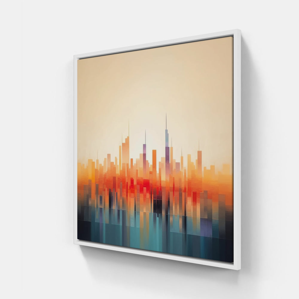 Modern Skyline Essence-Canvas-artwall-20x20 cm-White-Artwall