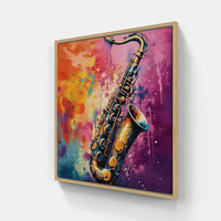 Vibrant Saxophone Expressions-Canvas-artwall-Artwall