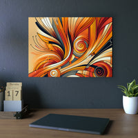 Orange soucis amour- Tableau aluminium