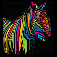 Zebra Flash pop art canvas