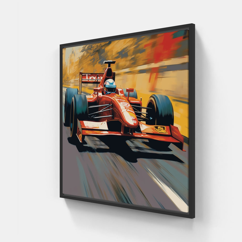 Adrenaline Rush Formula 1-Canvas-artwall-20x20 cm-Black-Artwall