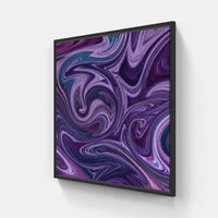 Purple noon replacing gloom-Canvas-artwall-20x20 cm-Black-Artwall